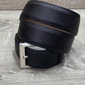 Allen Edmonds Belt Mens 38 Black Leather Jack Nicklaus Signature Golf Made USA